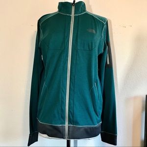 The North Face zip up sweater mountain athletics